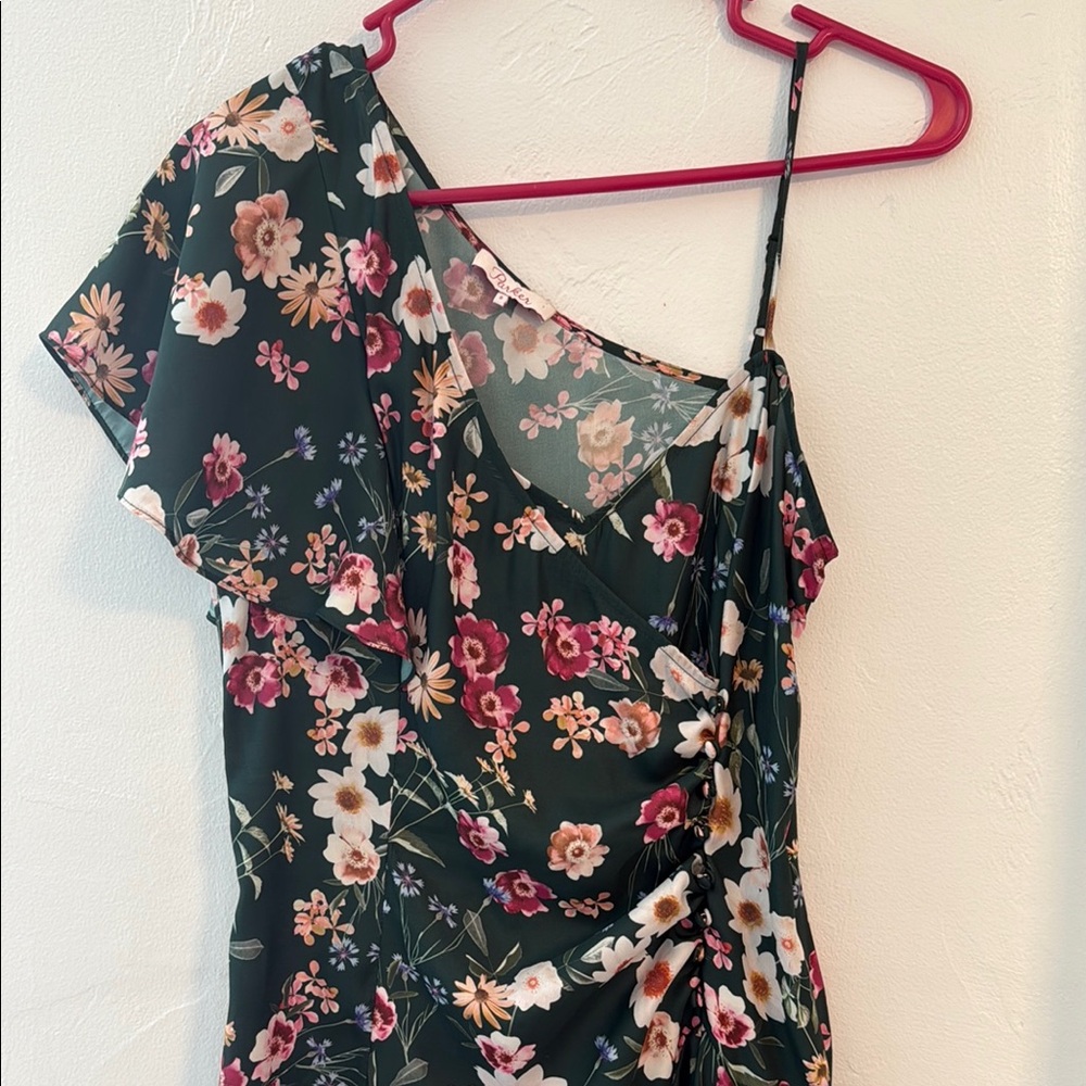 Parker Floral One-Shoulder Dress